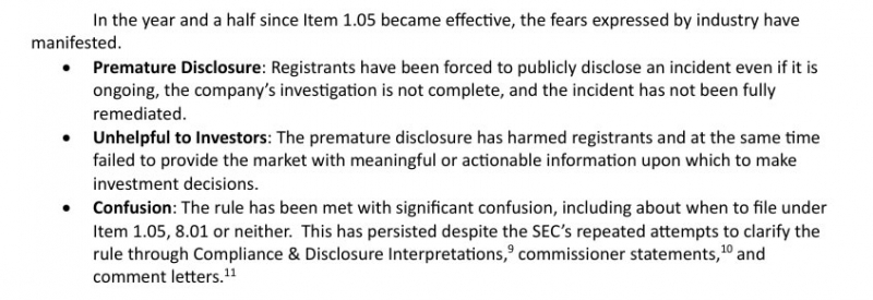 
			Банковские группы просят SEC отменить правило раскрытия информации об&nbsp;инцидентах кибербезопасности		