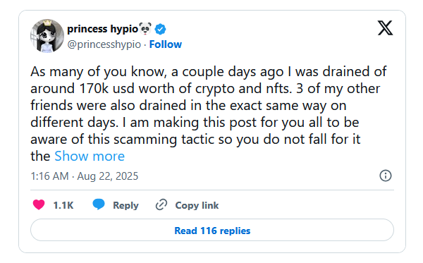
			Мошенники в Discord похитили у пользователя $170 000		