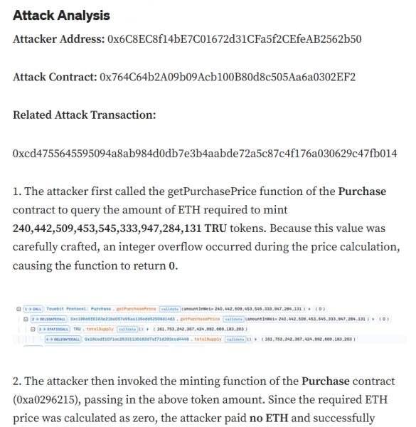 
			К взлому Truebit привела уязвимость смарт‑контракта		